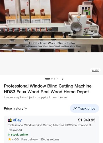 Professional Window Blind Cutting Machine HDS3 Faux Wood Real Wood