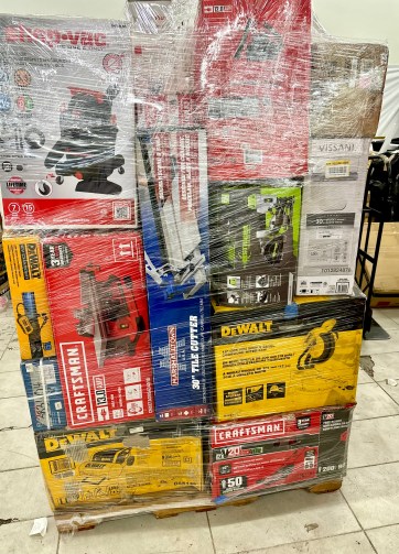 MIXED PALLET: TOOLS DeWALT, Kobalt, Bosch, EGO, and MUCH MORE!
