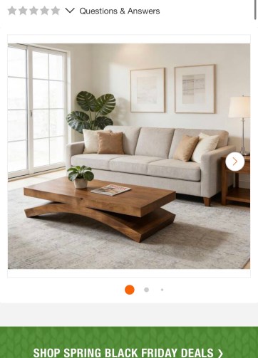 Noble House Darsha 55 in. W Brown Rectangle Solid Wood Coffee Table