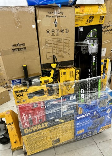 MIXED PALLET: TOOLS DeWALT, Kobalt, Metabo, EGO, and MUCH MORE!