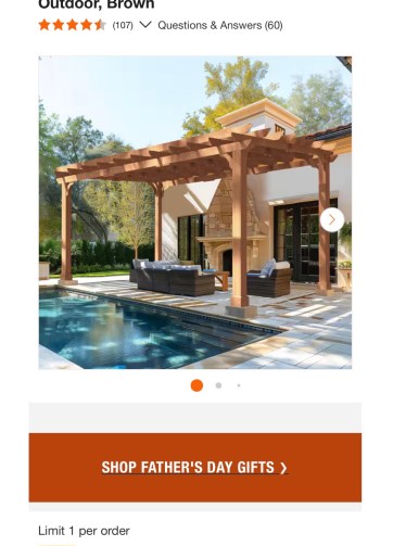 VEIKOUS 16 ft. W x 12 ft. D Cedar Wood Patio Pergola Shade Structure for Outdoor, Brown
