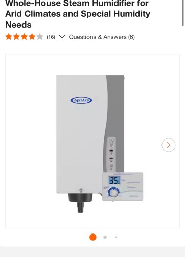 AprilAire Model 800 for up to 10,300 sq. ft. Whole-House Steam Humidifier for Arid Climates and Special Humidity Needs